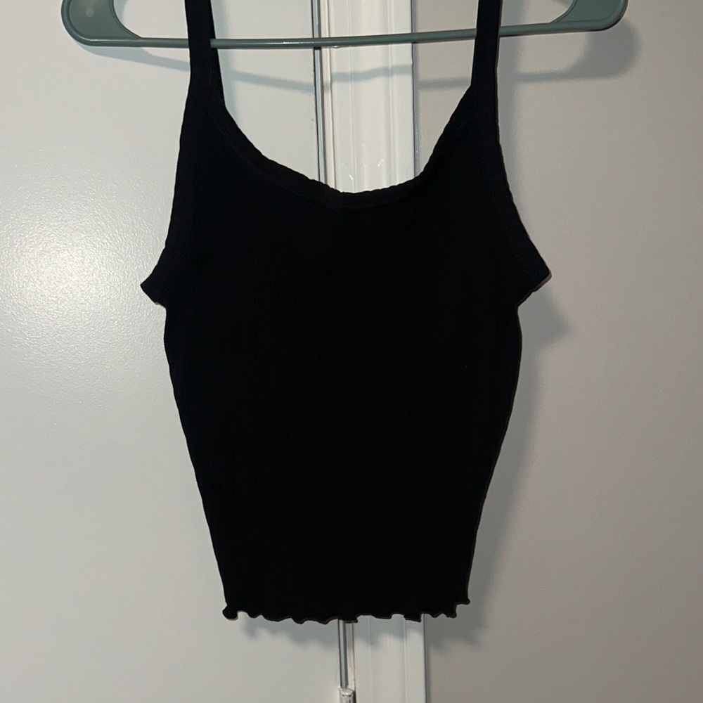 Old Navy Black Ribbed Camisole